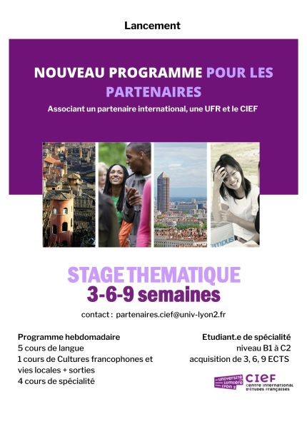 Affiche nouveau programme partenaires