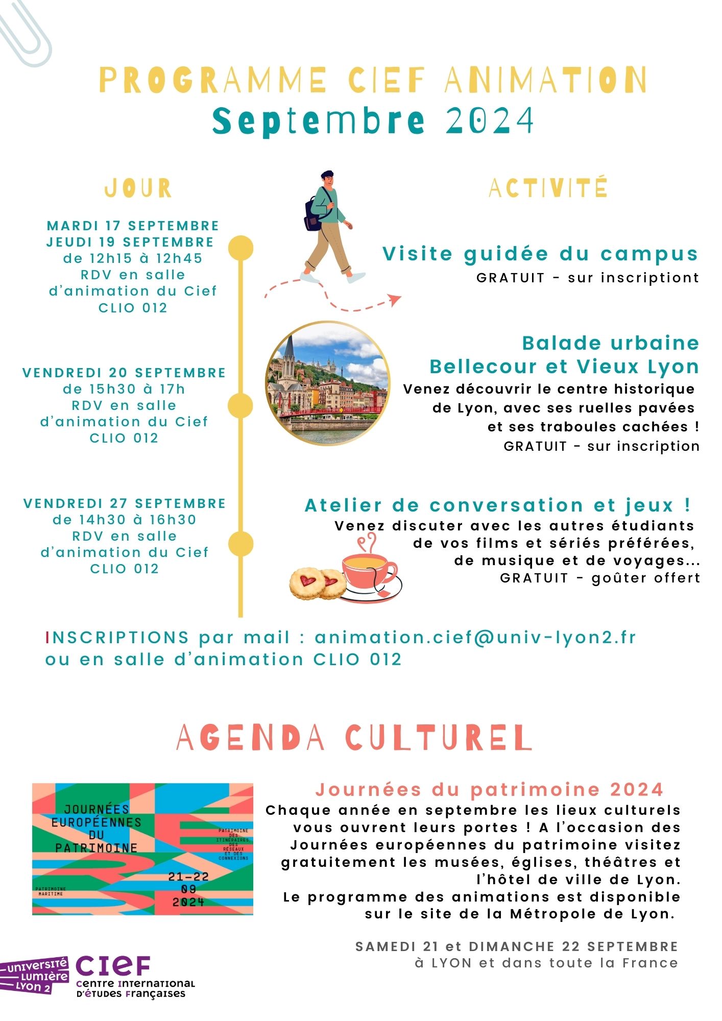 Programme septembre 2024