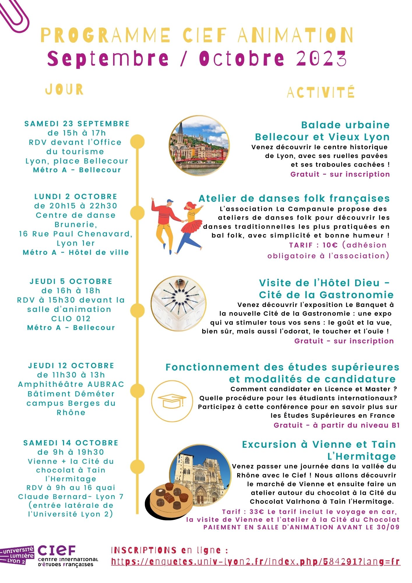 Programme rentrée 2023